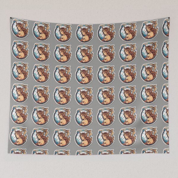 Item preview,  Vintage Tarot Card | The Archer Sagittarius Sticker designed and sold by ELSSP.