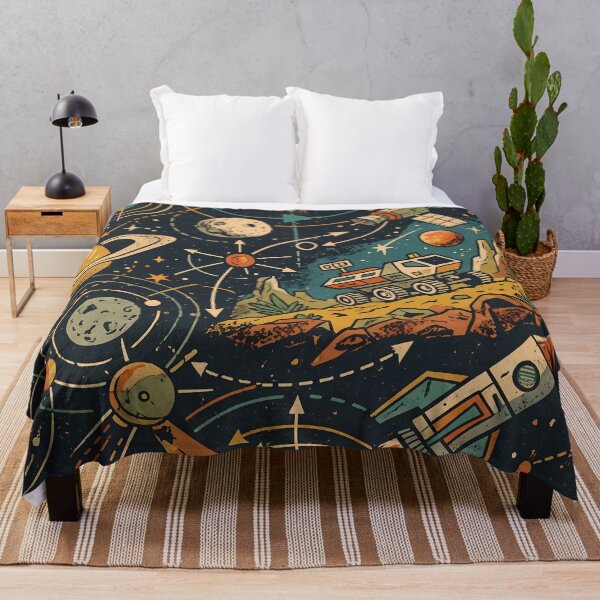 Item preview, Retro Cosmic Sacred Geometry Dark Celestial Astrology Pattern designed and sold by ART ATTACK ZONE.