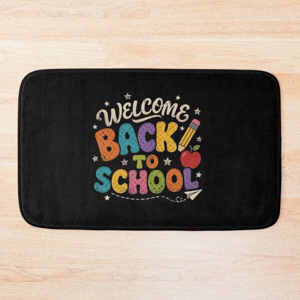 Item preview, Welcome Back To School Colorful Retro Typography Design designed and sold by SiarheiYur.