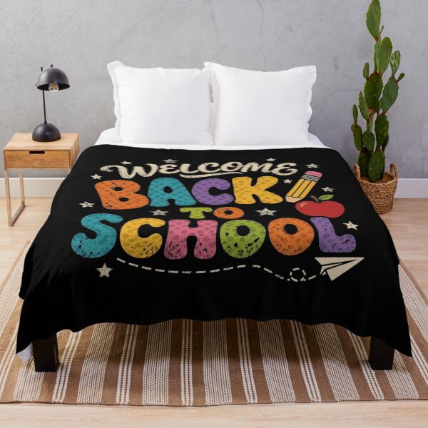 Item preview, Welcome Back To School Colorful Retro Typography Design designed and sold by SiarheiYur.