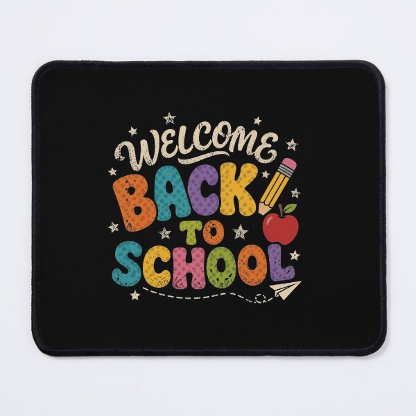 Item preview, Welcome Back To School Colorful Retro Typography Design designed and sold by SiarheiYur.