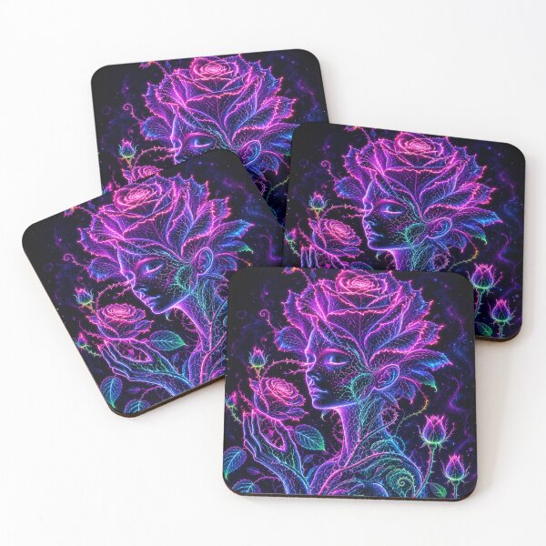 Item preview, Rose personified — bioluminescent botanical spirit designed and sold by Axokris.