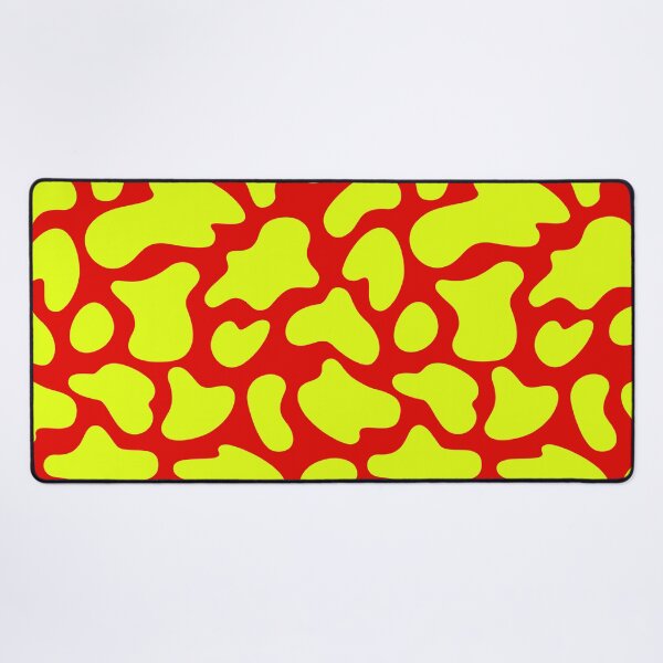 Item preview, Modern Graphic Cow Print Pattern | Red & Chartreuse designed and sold by Frohyou.