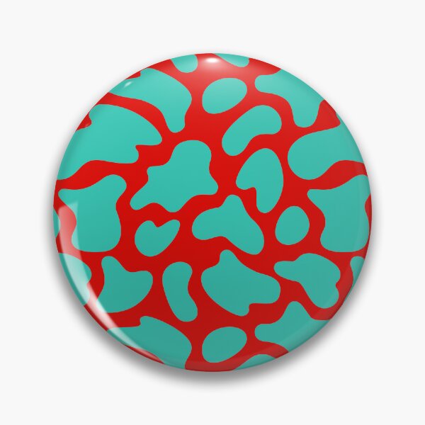 Item preview, Modern Graphic Cow Print Pattern | Red & Teal designed and sold by Frohyou.