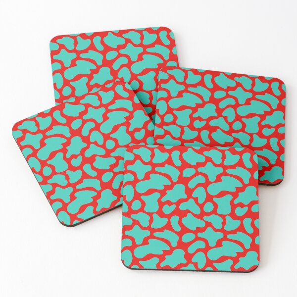 Item preview, Modern Graphic Cow Print Pattern | Red & Teal designed and sold by Frohyou.