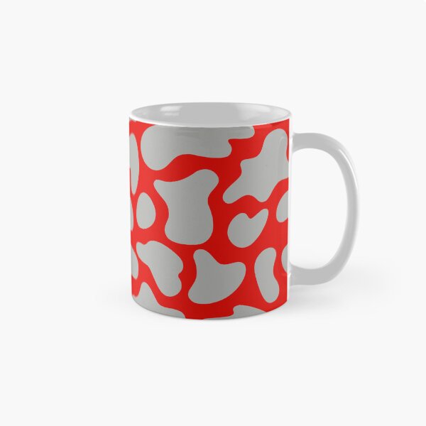 Item preview, Modern Graphic Cow Print Pattern | Red & Grey designed and sold by Frohyou.