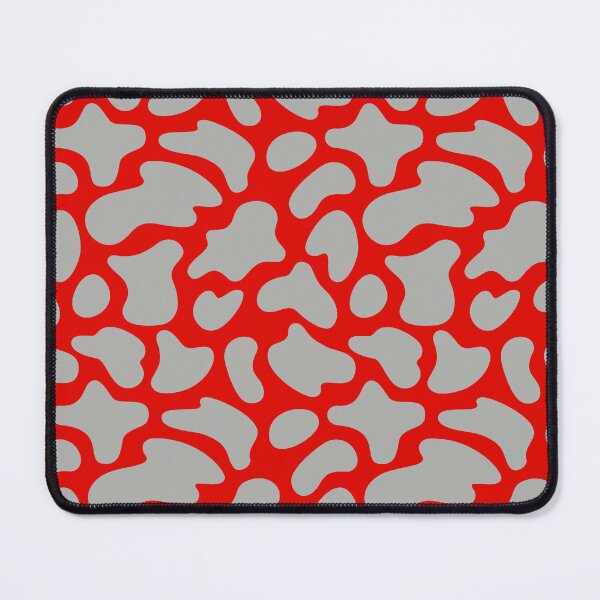 Item preview, Modern Graphic Cow Print Pattern | Red & Grey designed and sold by Frohyou.