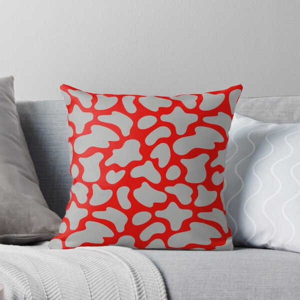 Item preview, Modern Graphic Cow Print Pattern | Red & Grey designed and sold by Frohyou.