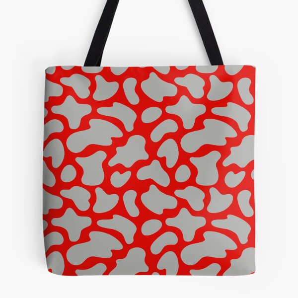 Item preview, Modern Graphic Cow Print Pattern | Red & Grey designed and sold by Frohyou.
