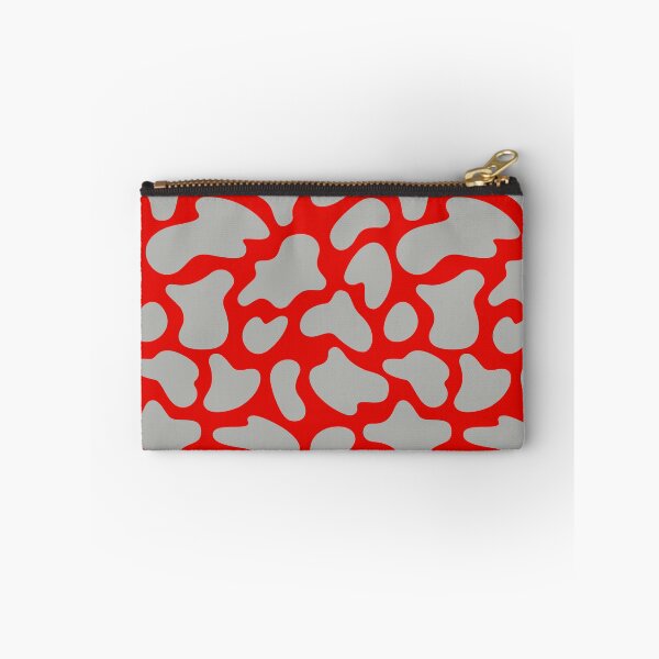 Item preview, Modern Graphic Cow Print Pattern | Red & Grey designed and sold by Frohyou.