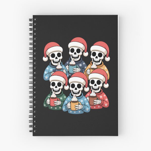 Item preview, Sleepy Skeleton Christmas Cocoa Cozy Holiday Shirt designed and sold by Raw Tigers.
