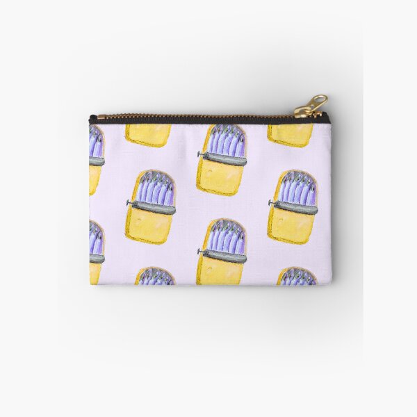 Item preview, Yellow Purple Sardines in Tin - oil designed and sold by Ingrid Poole.