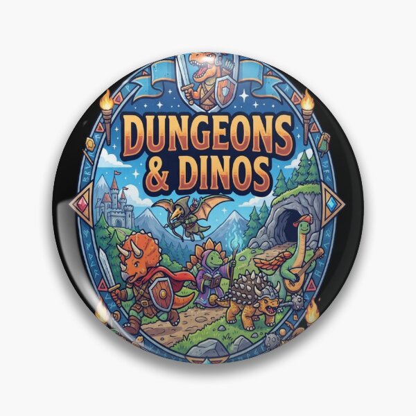Item preview, Dungeons And Dinos - Cute Dinosaurs and Dice designed and sold by Barbara8266.