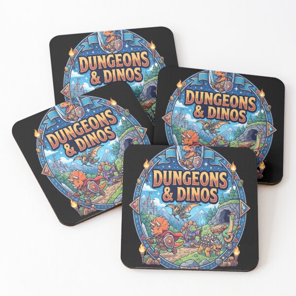 Item preview, Dungeons And Dinos - Cute Dinosaurs and Dice designed and sold by Barbara8266.