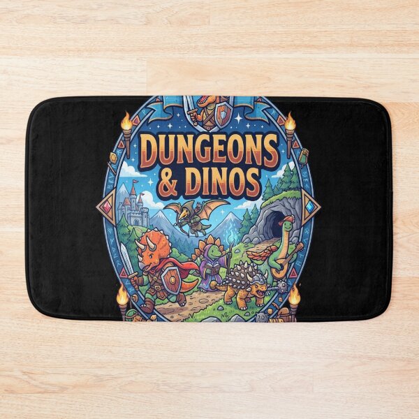Item preview, Dungeons And Dinos - Cute Dinosaurs and Dice designed and sold by Barbara8266.