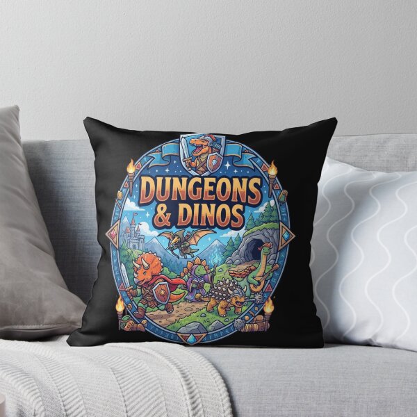 Item preview, Dungeons And Dinos - Cute Dinosaurs and Dice designed and sold by Barbara8266.