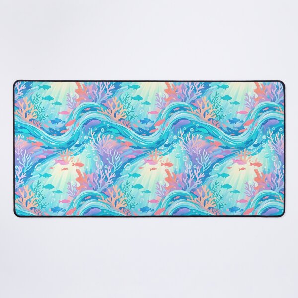Item preview, Underwater Coral Reef Pattern | Pastel Ocean Print designed and sold by Her-XP.