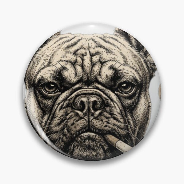 Item preview, French Bulldog Smoking Cigarette Edgy Streetwear Aesthetic  designed and sold by w66aboo.