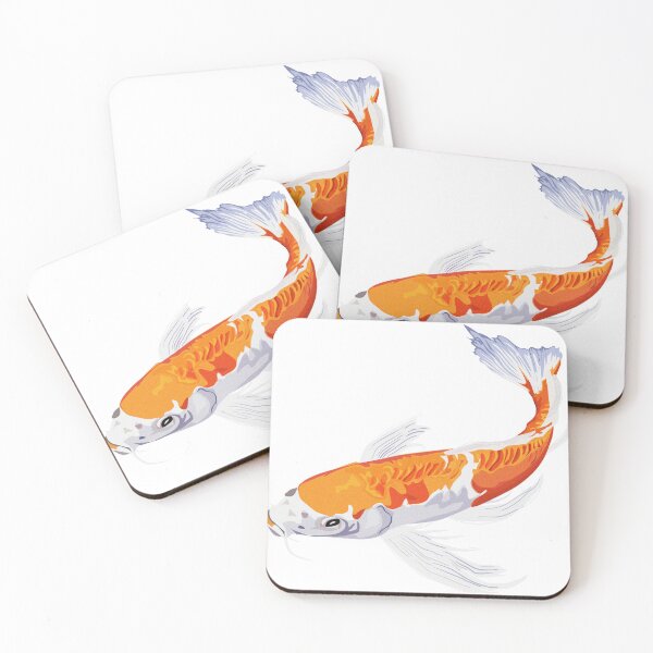 Item preview, Beautiful orange koi fish digital artwork designed and sold by maulaniism.