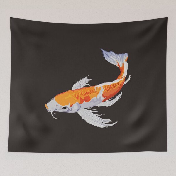 Item preview, Beautiful orange koi fish digital artwork designed and sold by maulaniism.