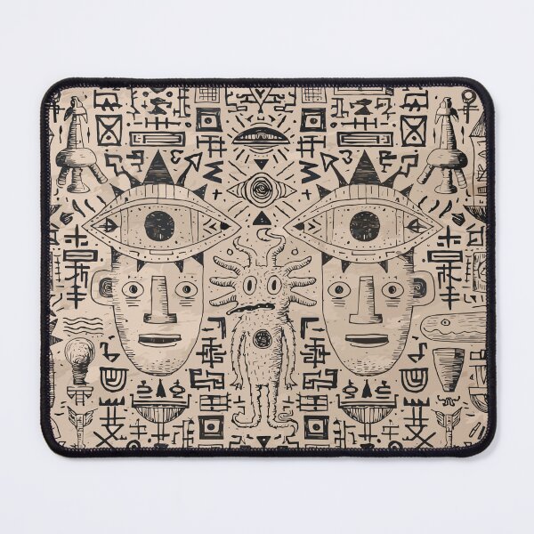 Item preview, Visionary Mystical Creature Tribal Pattern Art designed and sold by Romgora.