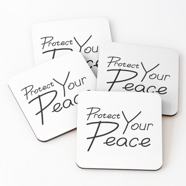 Item preview, Protect Your Peace | Cursive Mindfulness Quote designed and sold by Nikola Dio.