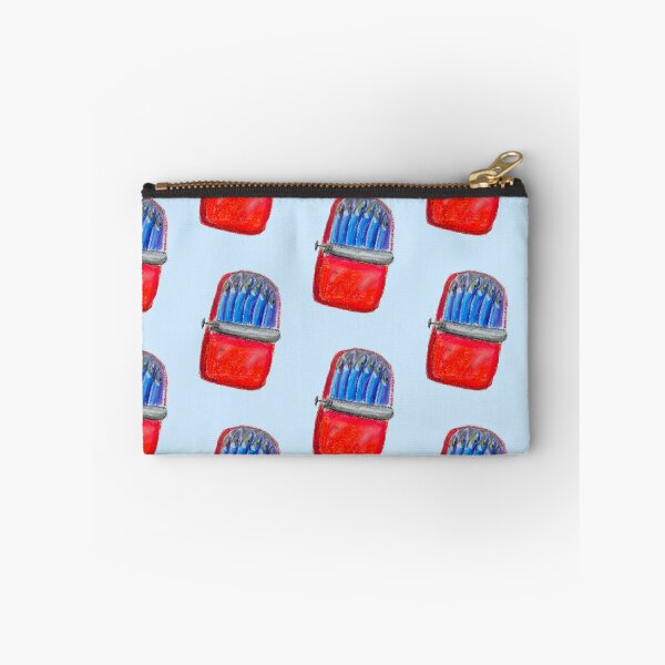 Item preview, Blue Red Sardines in Tin - oil designed and sold by Ingrid Poole.