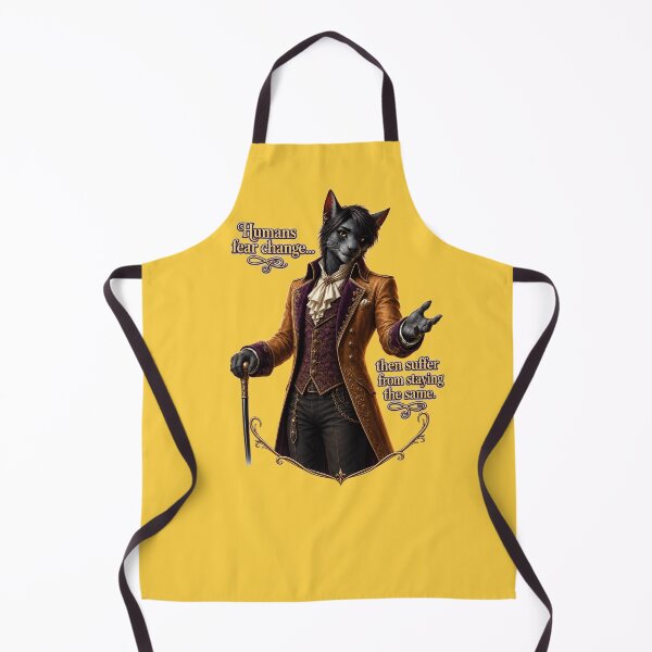 Item preview, Fear of Change – Philosophical Cat Quote designed and sold by VolkovaLenaArt.