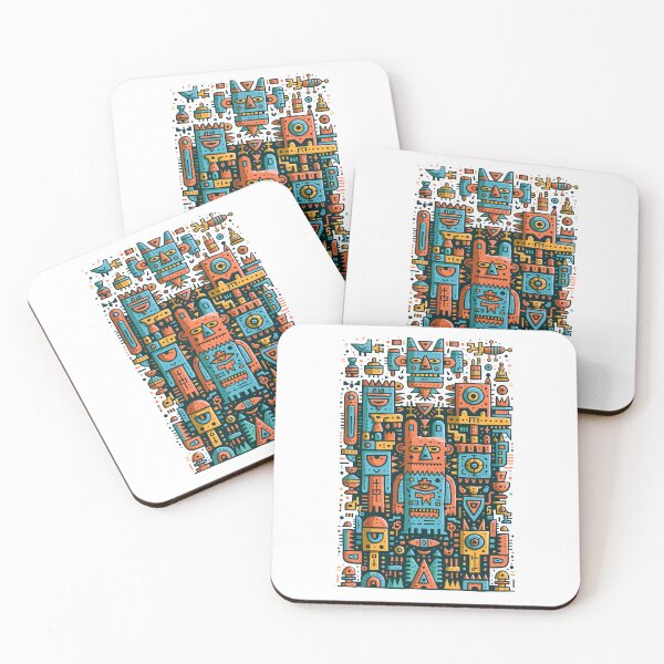Item preview, Mystic Aztec Tribal Folk Art Pattern designed and sold by Romgora.