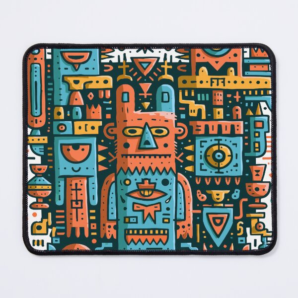 Item preview, Mystic Aztec Tribal Folk Art Pattern designed and sold by Romgora.