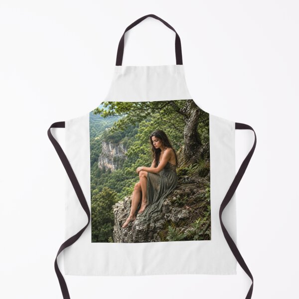 Item preview, Sad Woman in the Forest – Melancholy Nature Portrait designed and sold by Prince Tripathi .