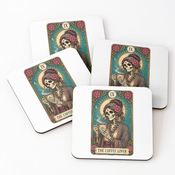 Item preview, Coffee Lover Tarot Card Gift for Goth Witchy Friend designed and sold by Vibrantdream.