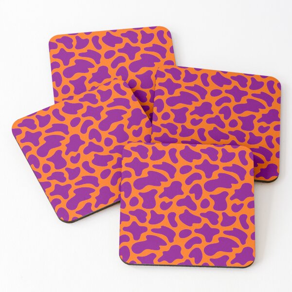 Item preview, Modern Graphic Cow Print Pattern | Orange & Purple designed and sold by Frohyou.