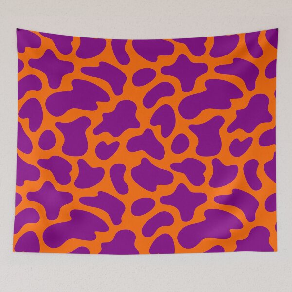 Item preview, Modern Graphic Cow Print Pattern | Orange & Purple designed and sold by Frohyou.