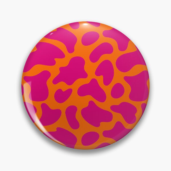 Item preview, Modern Graphic Cow Print Pattern | Orange & Pink designed and sold by Frohyou.