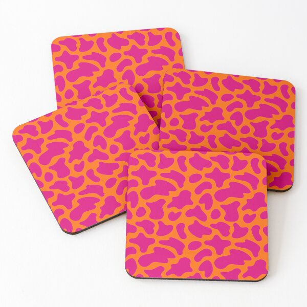 Item preview, Modern Graphic Cow Print Pattern | Orange & Pink designed and sold by Frohyou.