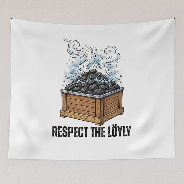 Item preview, Respect The Loyly - Sauna Stones Finnish Sauna Culture designed and sold by Neurospicy Trolls.