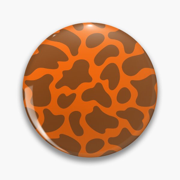 Item preview, Modern Graphic Cow Print Pattern | Orange & Brown designed and sold by Frohyou.