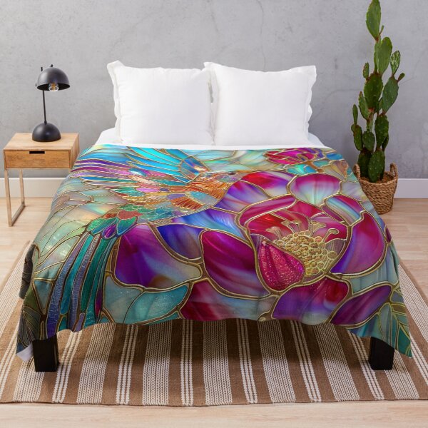 Item preview, Hummingbird Among Blooming Flowers designed and sold by MargaretWiktor.