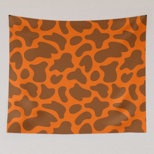 Item preview, Modern Graphic Cow Print Pattern | Orange & Brown designed and sold by Frohyou.