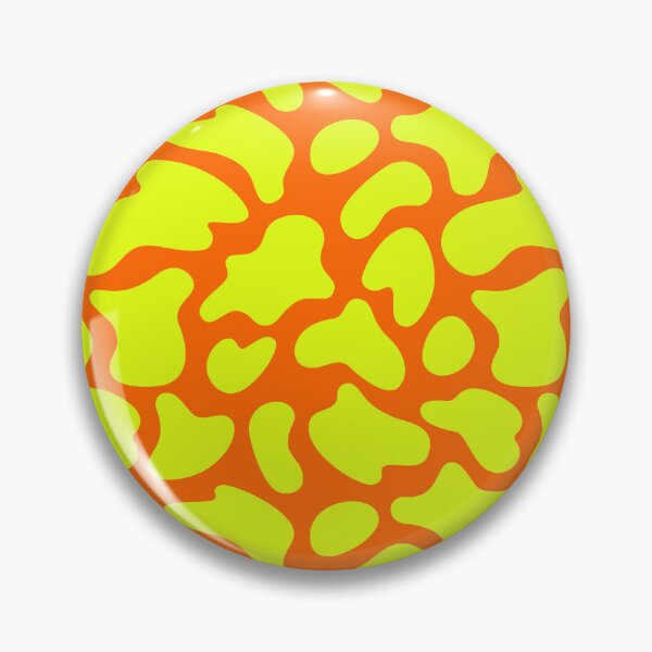 Item preview, Modern Graphic Cow Print Pattern | Orange & Chartreuse designed and sold by Frohyou.