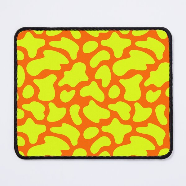 Item preview, Modern Graphic Cow Print Pattern | Orange & Chartreuse designed and sold by Frohyou.