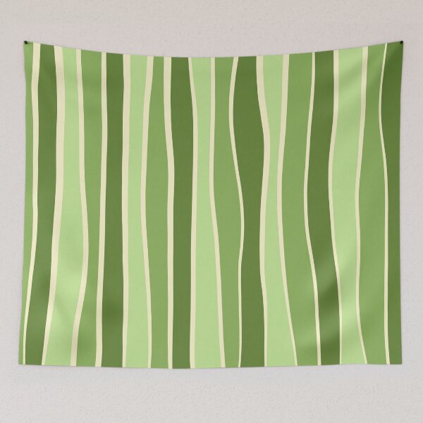 Item preview, Imperfect stripe- Olive, lime and moss green  designed and sold by Pattern Petals.