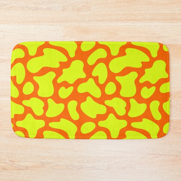 Item preview, Modern Graphic Cow Print Pattern | Orange & Chartreuse designed and sold by Frohyou.