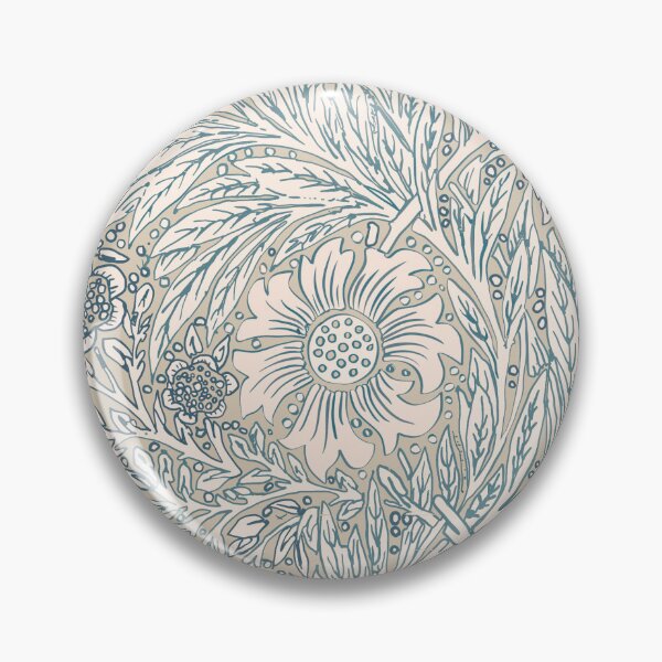Item preview, Tonal tan William Morris Marigold floral designed and sold by Anne Londez Studio.