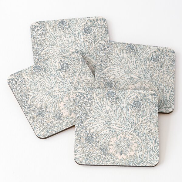 Item preview, Tonal tan William Morris Marigold floral designed and sold by Anne Londez Studio.