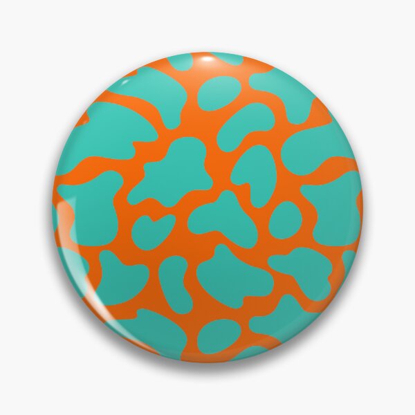 Item preview, Modern Graphic Cow Print Pattern | Orange & Teal designed and sold by Frohyou.