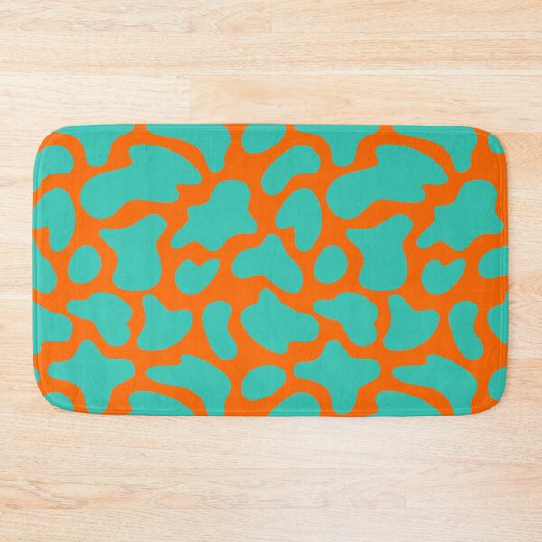 Item preview, Modern Graphic Cow Print Pattern | Orange & Teal designed and sold by Frohyou.
