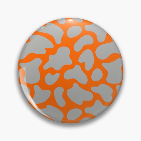 Item preview, Modern Graphic Cow Print Pattern | Orange & Grey designed and sold by Frohyou.