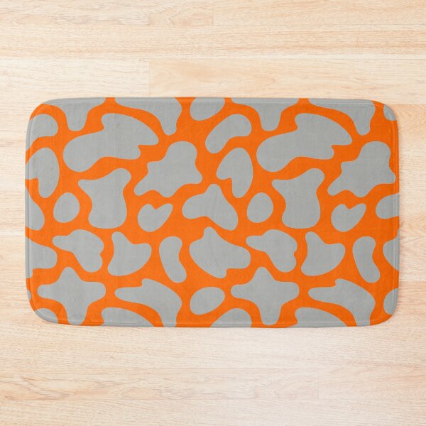 Item preview, Modern Graphic Cow Print Pattern | Orange & Grey designed and sold by Frohyou.